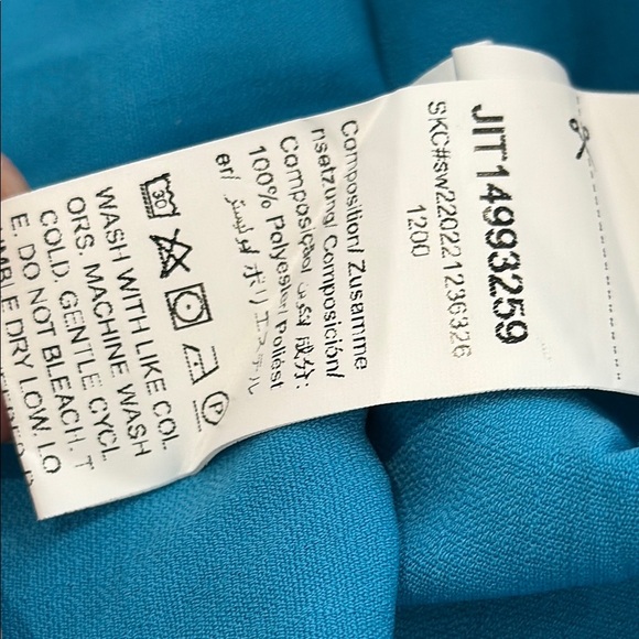 SHEIN US 2 XS Blue Maxi Dress with Cut Out and Slits - Picture 12 of 13